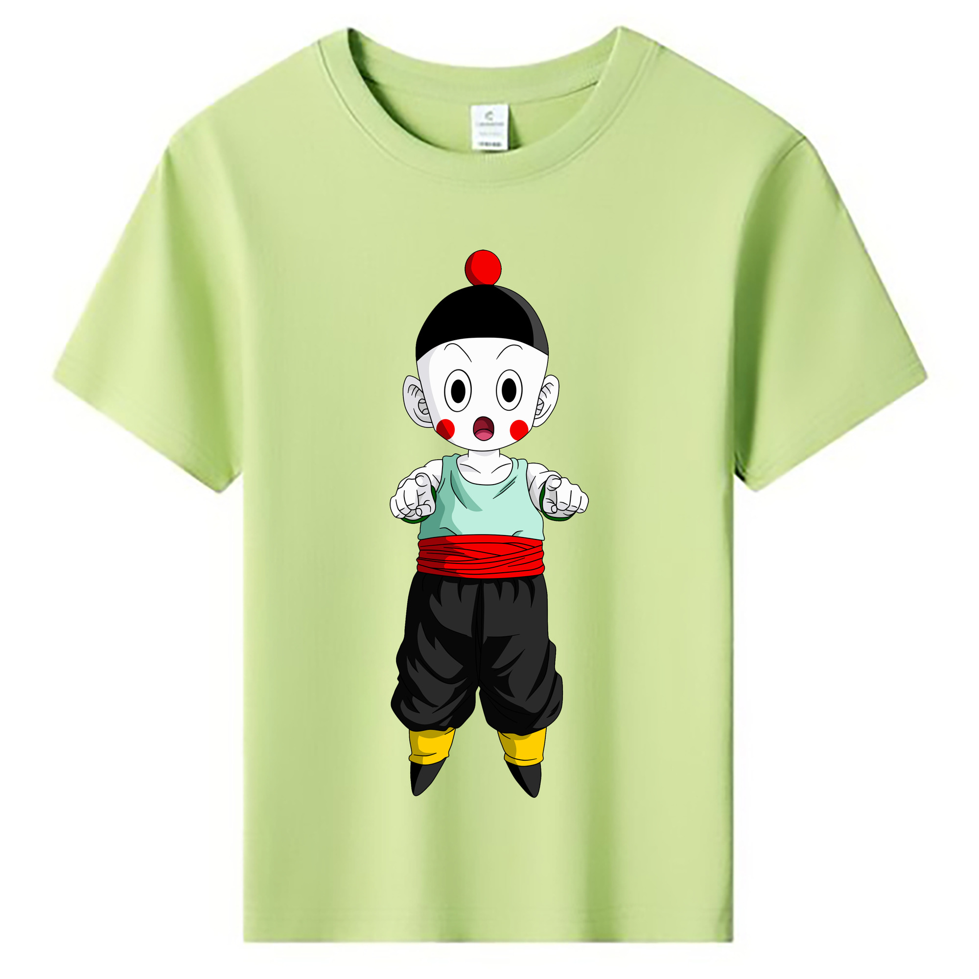 （画像用） ドラゴンボール 餃子（チャオズ）DRAGON BALL Chaoz 綿100％キッズTシャツ（フロントプリント）